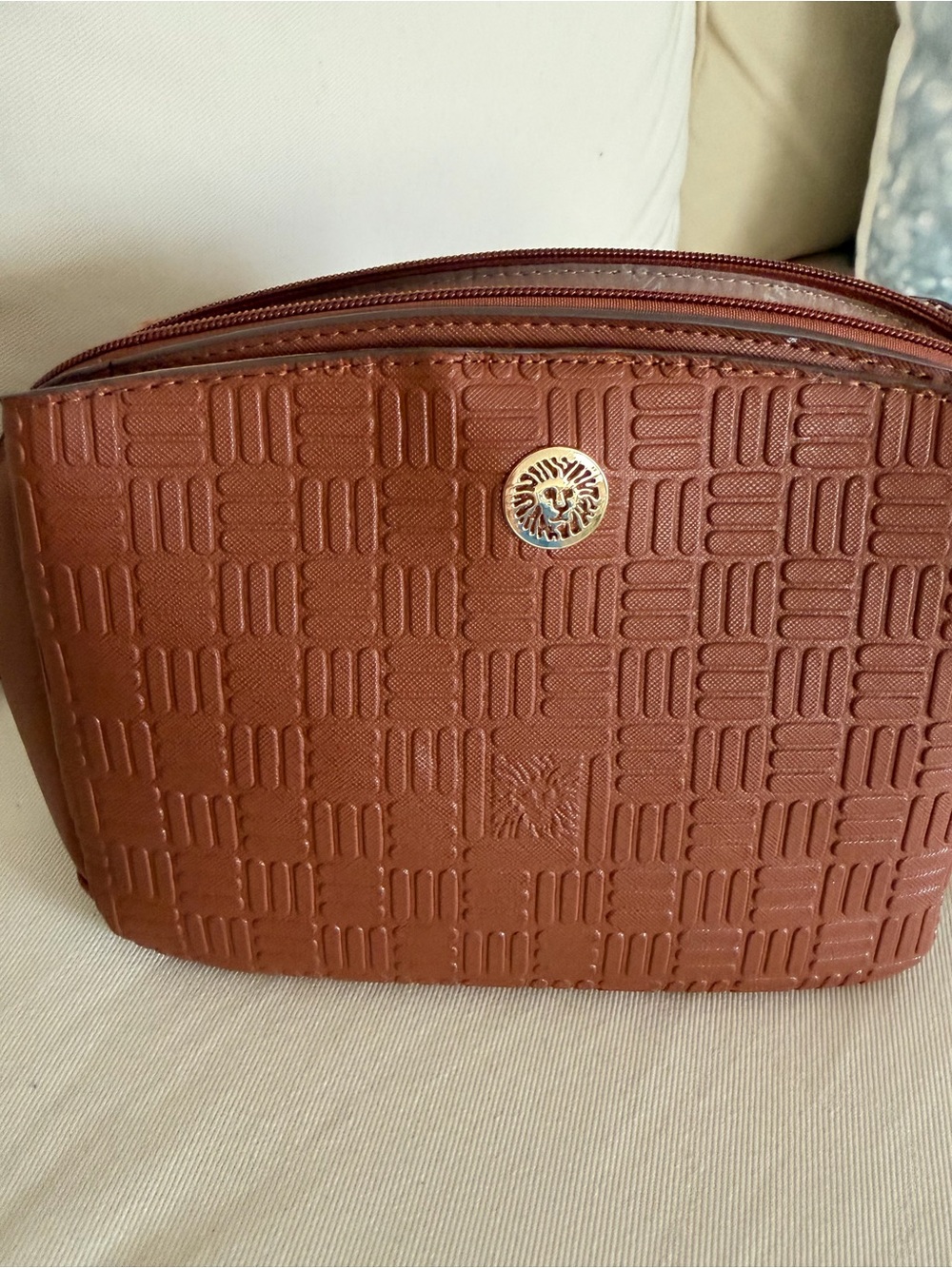 Anne Klein Triple Compartment Crossbody Bag